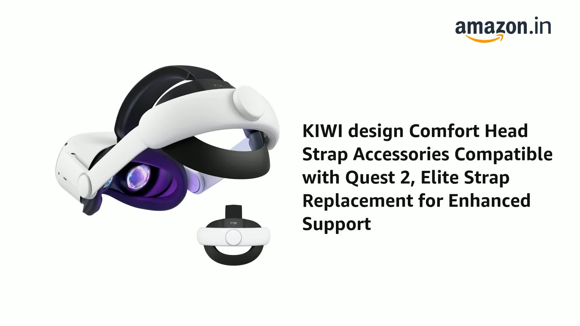 KIWI design Comfort Head Strap Accessories Compatible with Q 2